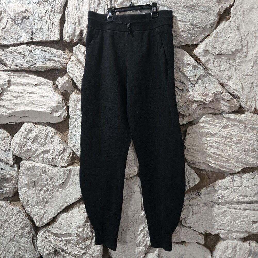 Lululemon Cotton-Cashmere Knit Mid-Rise Jogger Women's Size 2 Black